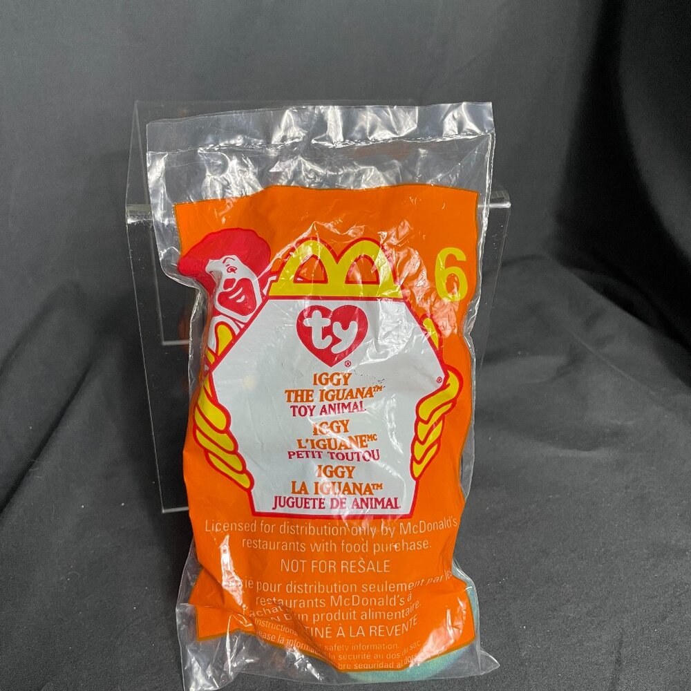 RARE TY ORIGINAL TEENIE BEANIE BABY #6 IGGY THE TEENIE IGUANA 1999 RETIRED